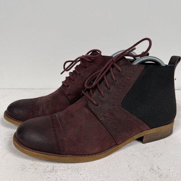 Franco Sarto Burgundy A-Halix Ankle Bootie Size 7.5 M - Picture 1 of 9
